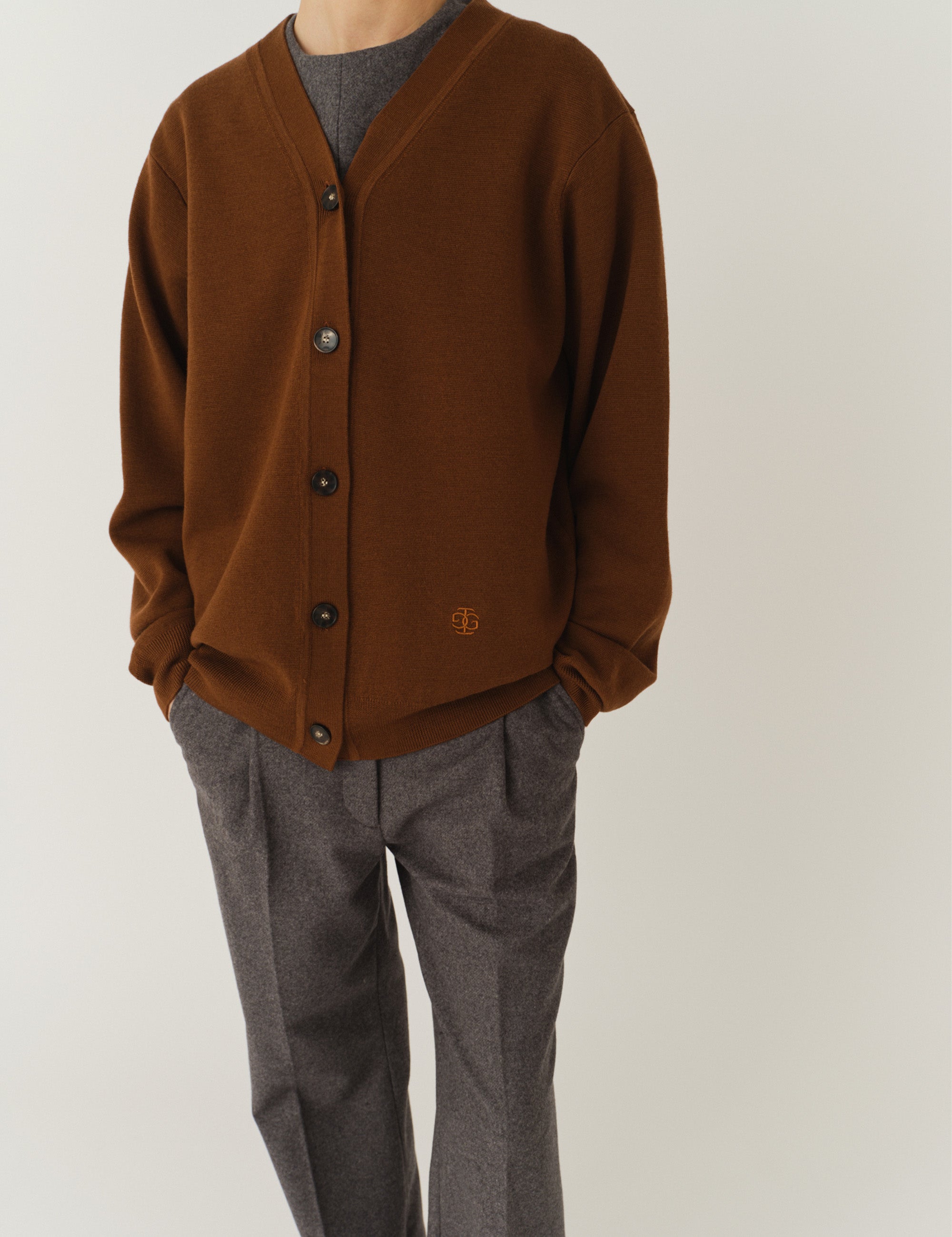 Bergen Dad Cardigan Cinnamon