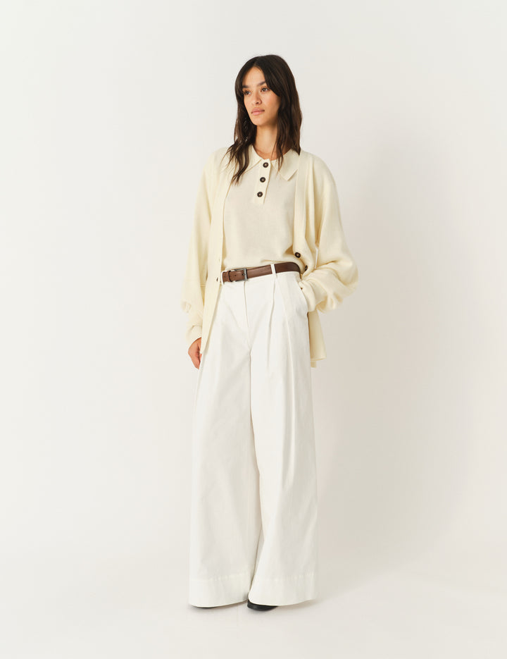 Como Sleeve Cardigan Cream 6 / Cream
