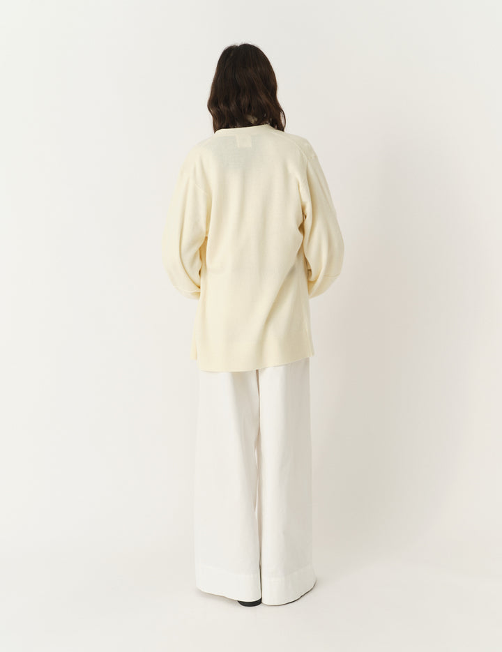 Como Sleeve Cardigan Cream 6 / Cream
