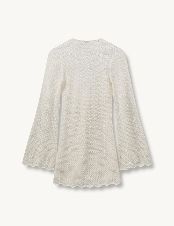 Tanzania Short Dress Cream 12 / Cream