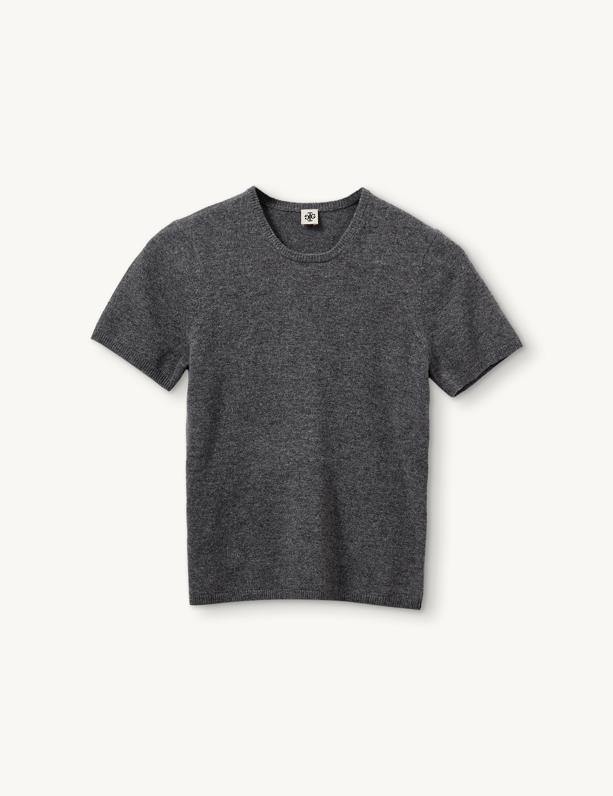 Como Knit Tee Grey Melange