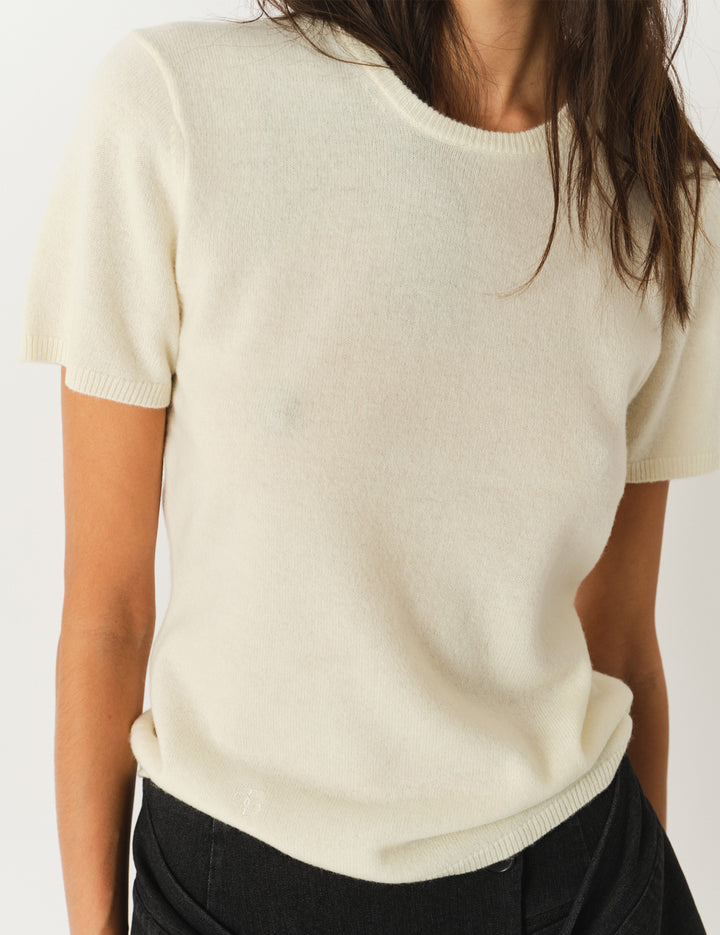 Como Knit Tee Cream 6 / Cream