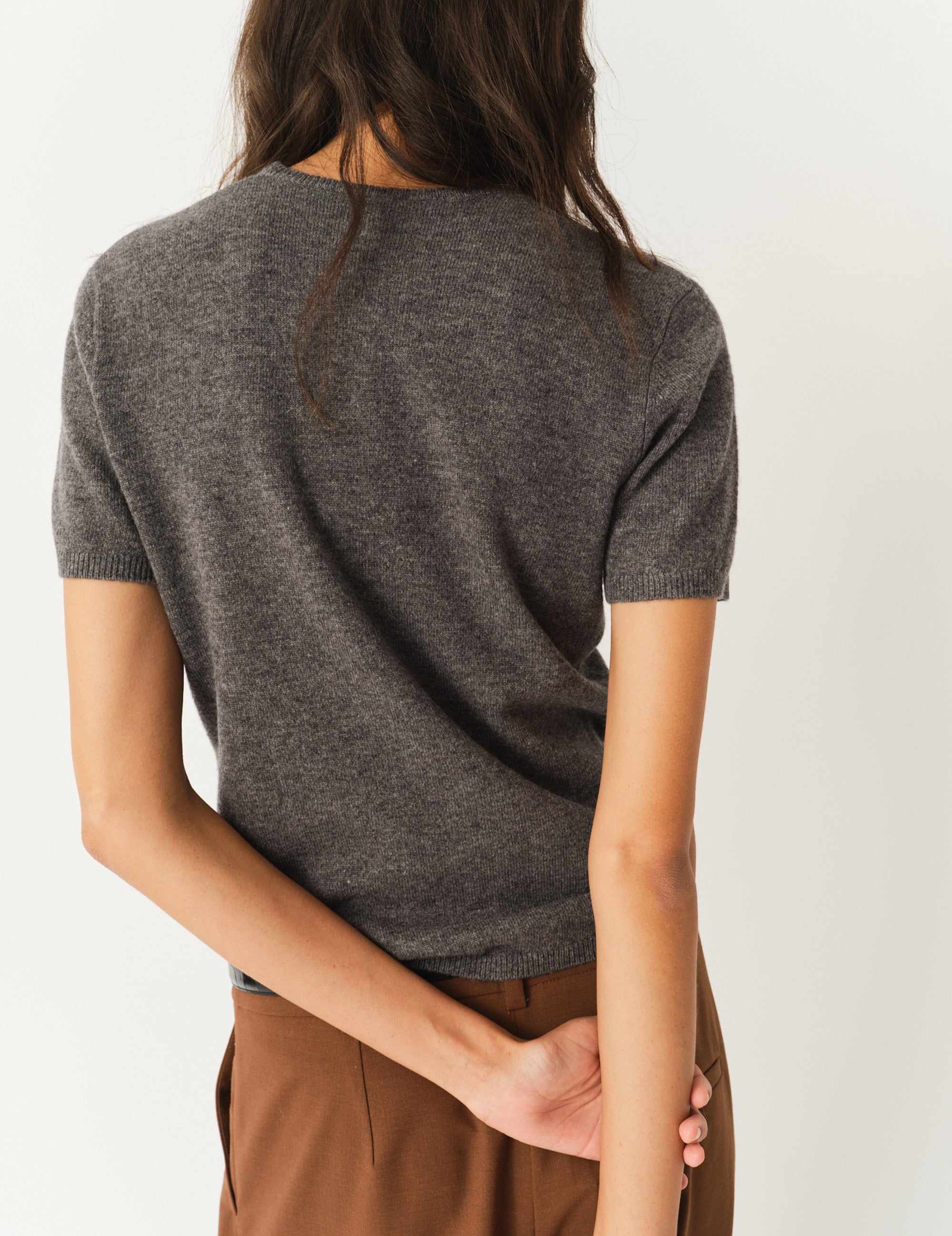 Como Knit Tee Grey Melange 12 / Grey Melange