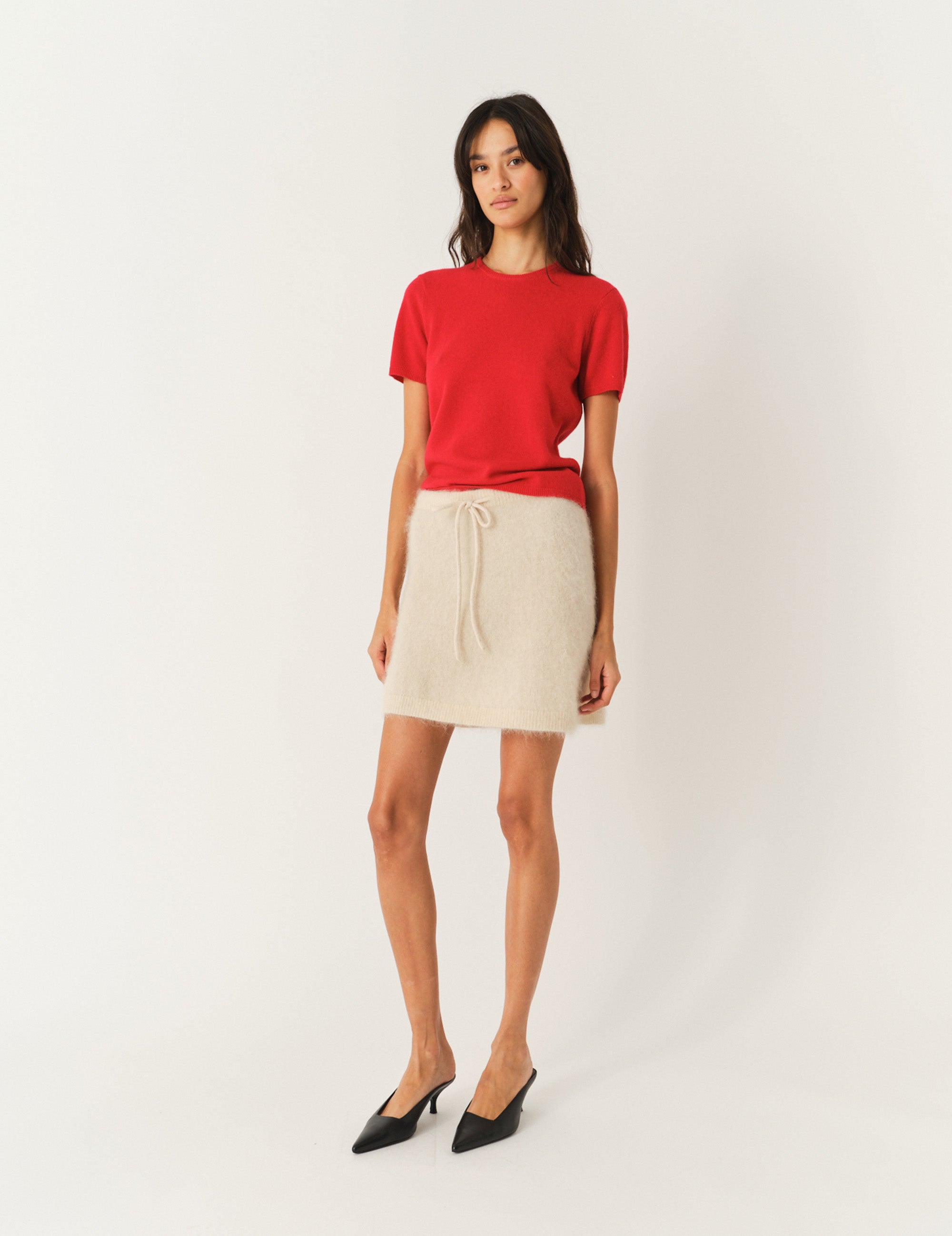 Como Knit Tee Red 12 / Red