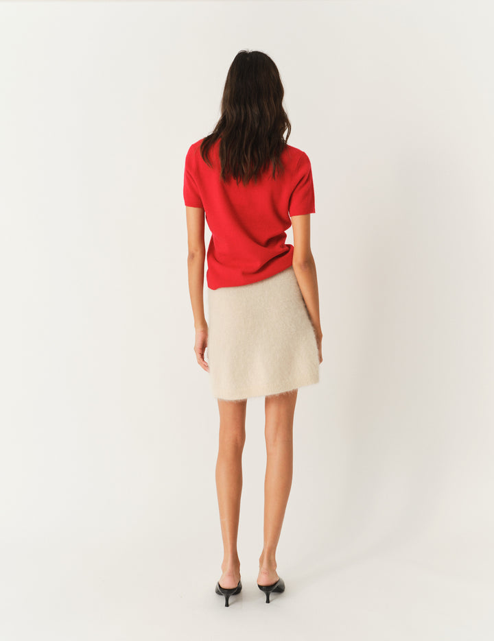 Como Knit Tee Red 12 / Red