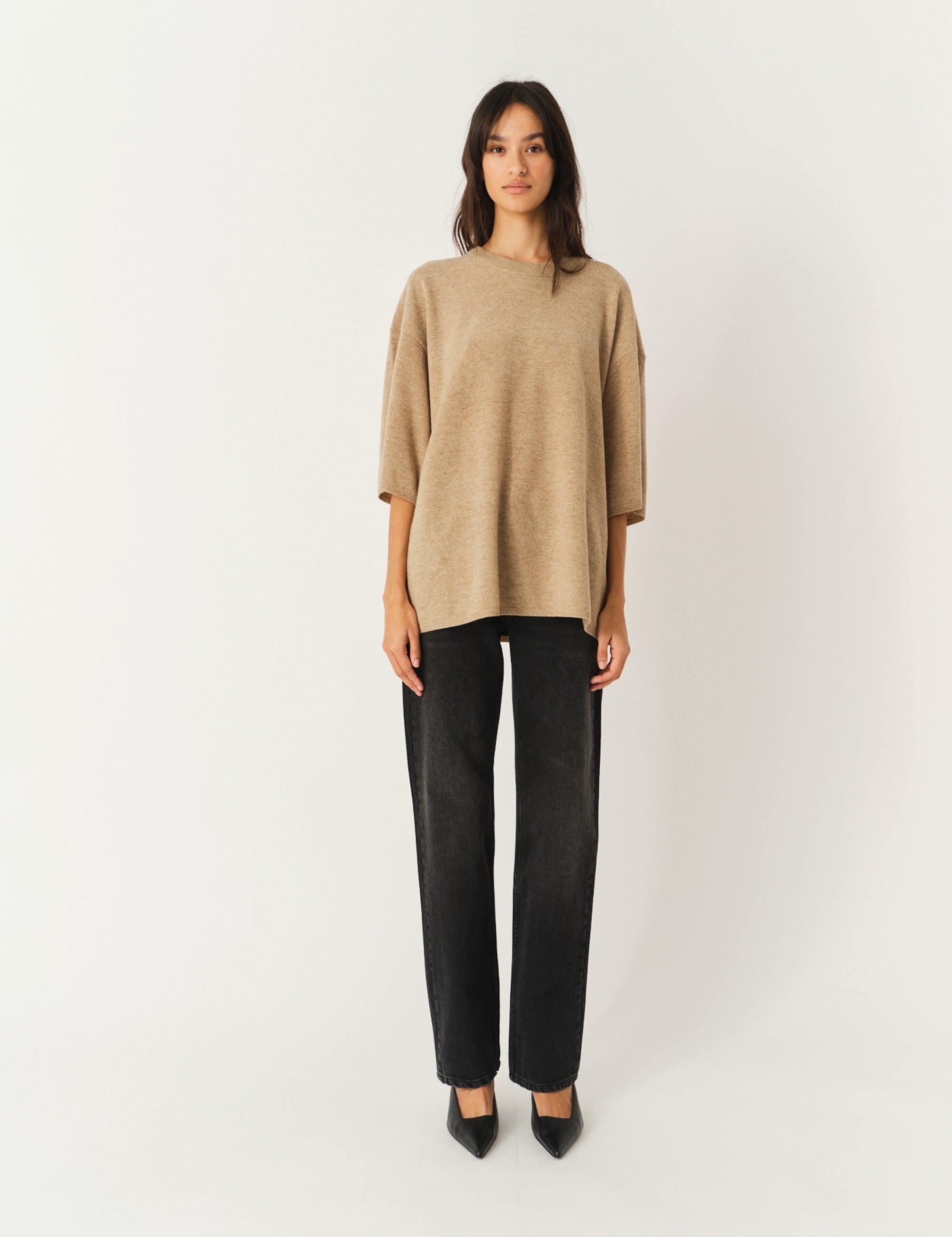 Como Oversized Tee Camel 6 / Camel