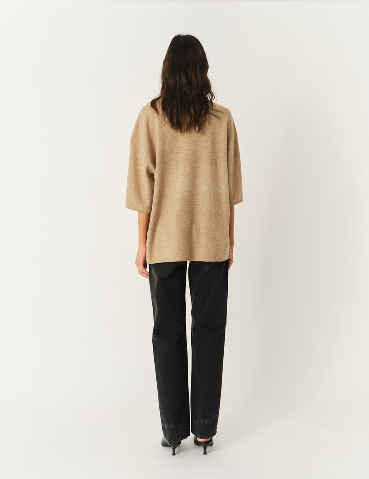Como Oversized Tee Camel 6 / Camel
