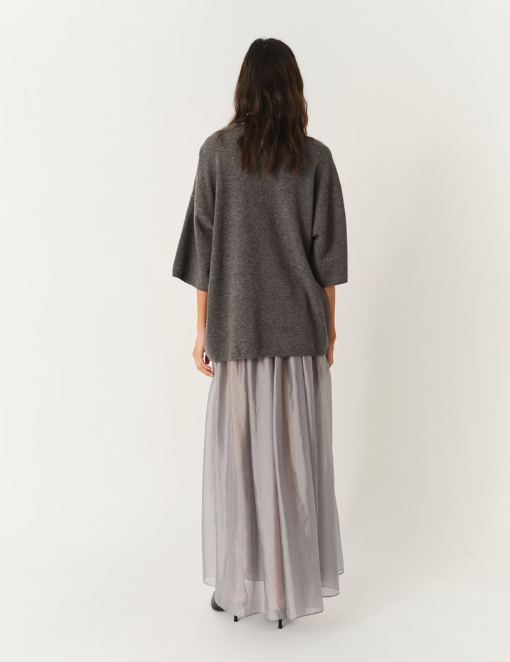 Como Oversized Tee Grey Melange 6 / Grey Melange