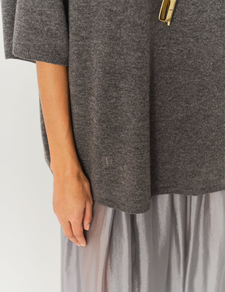Como Oversized Tee Grey Melange 6 / Grey Melange