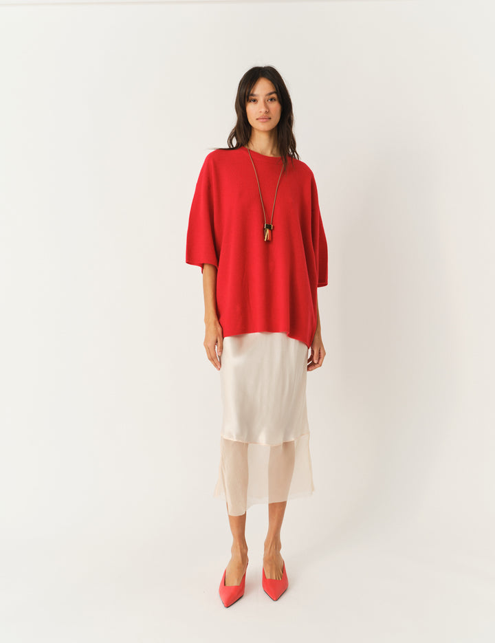 Como Oversized Tee Red 6 / Red