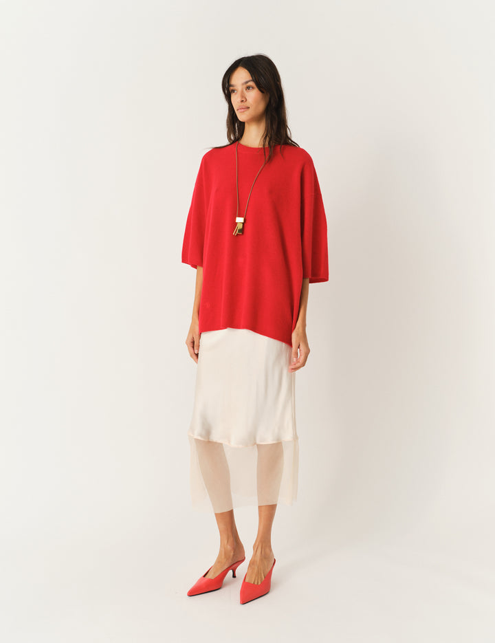 Como Oversized Tee Red 6 / Red