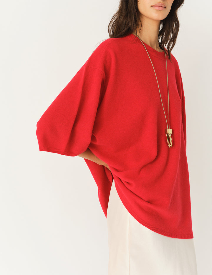Como Oversized Tee Red 6 / Red