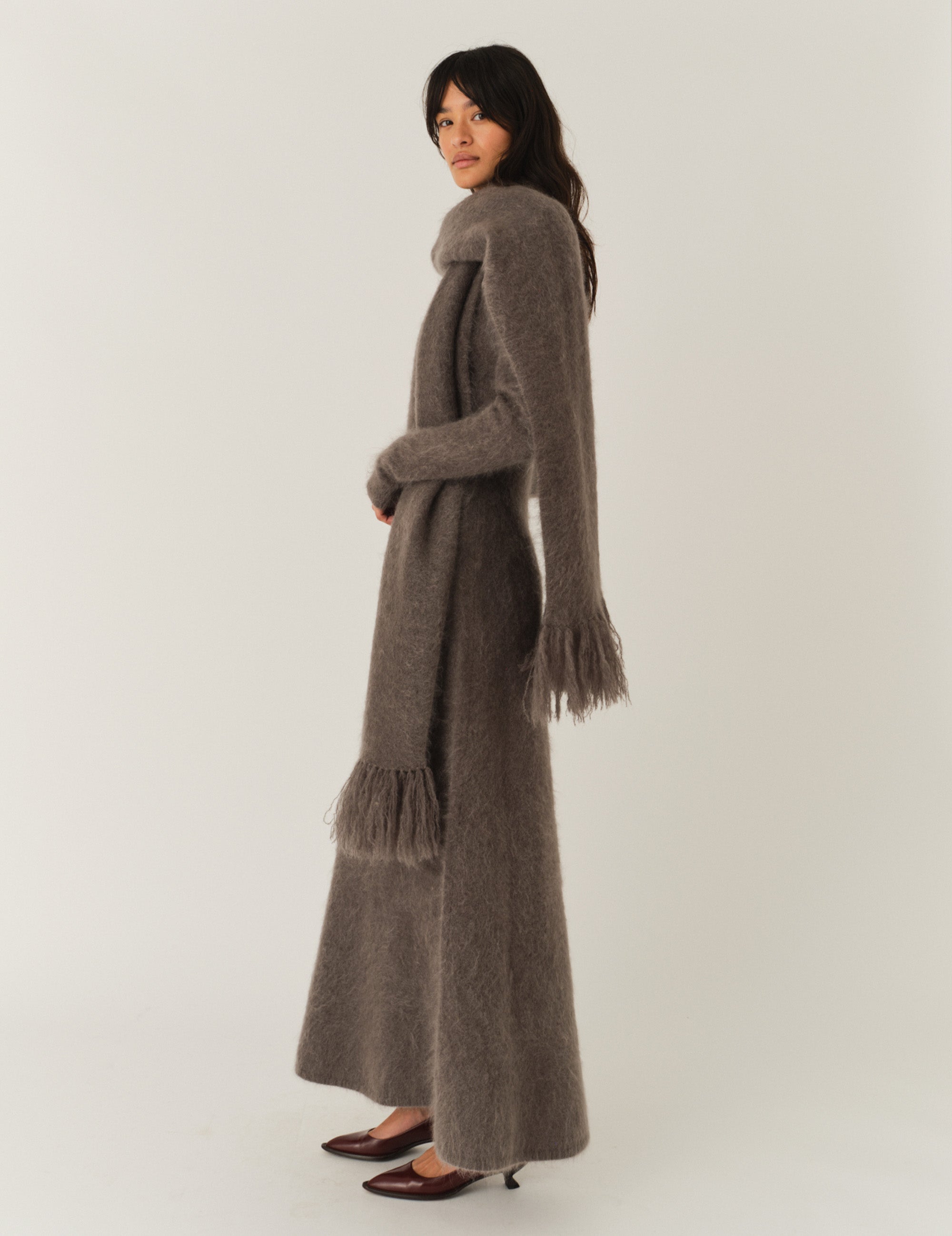 Roma Dress Grey Melange 6 / Grey Melange