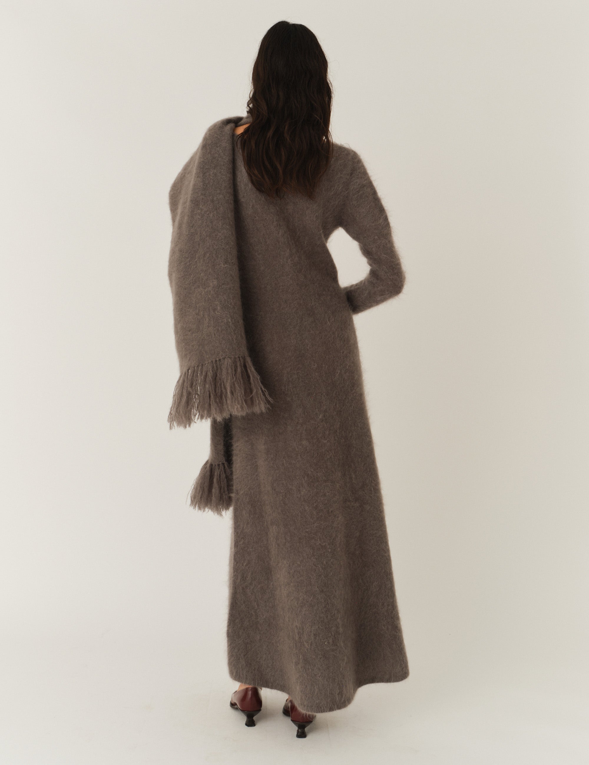 Roma Dress Grey Melange 6 / Grey Melange