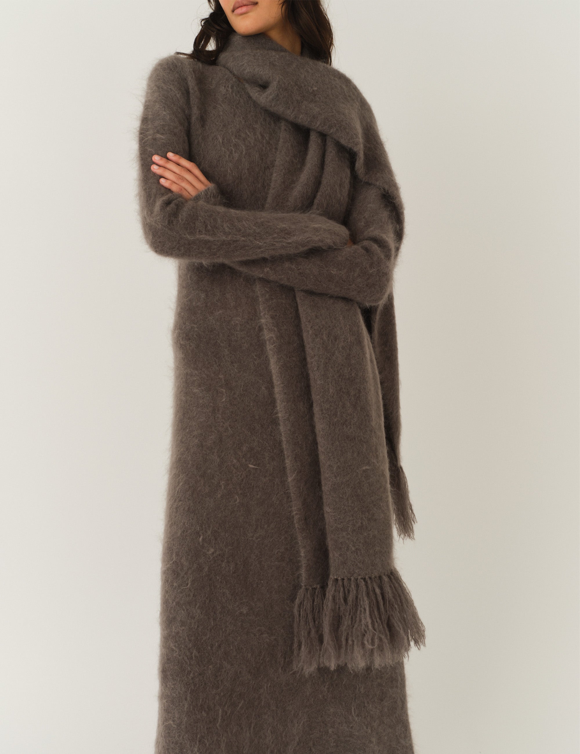 Roma Dress Grey Melange 6 / Grey Melange