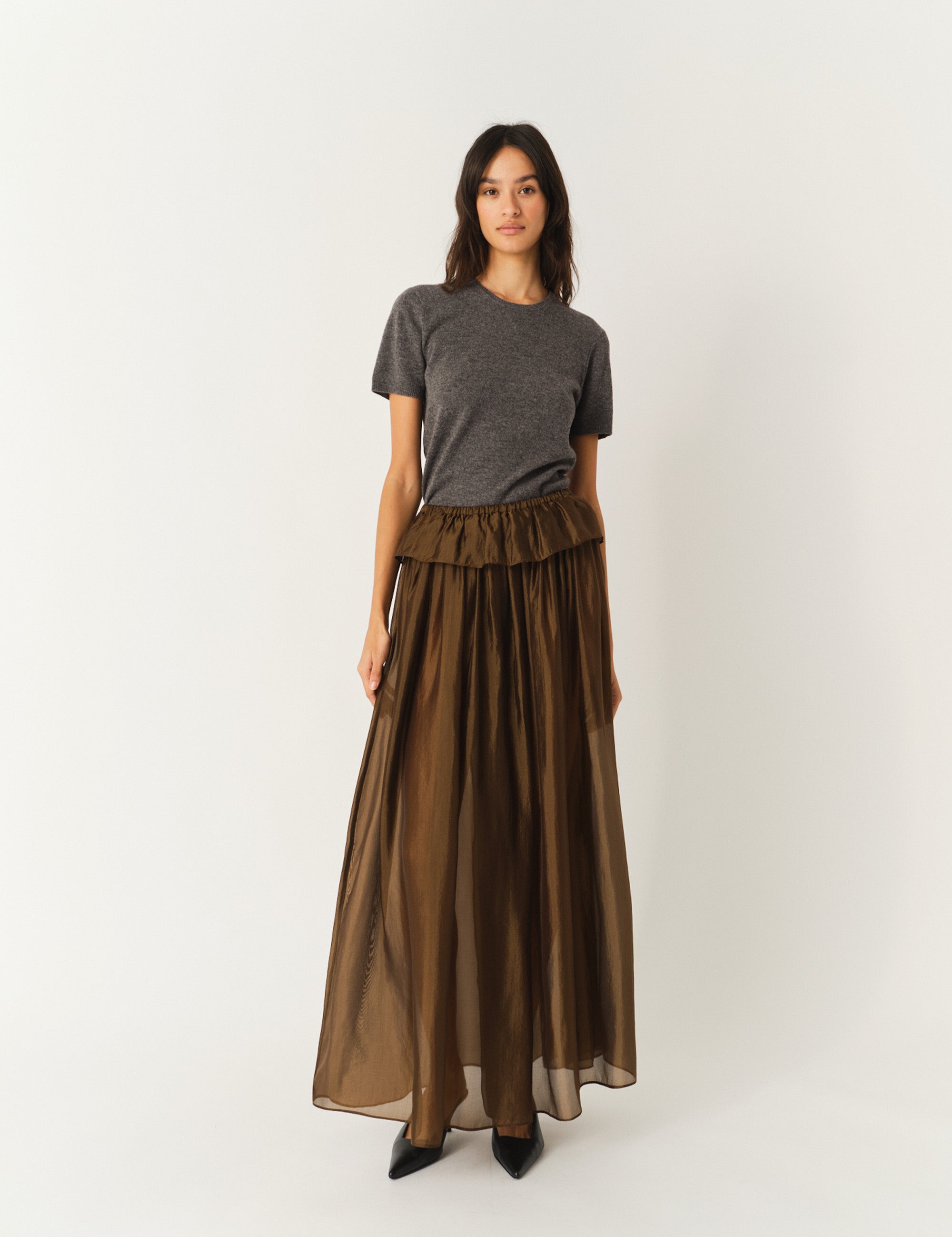 Gilian Maxi Skirt Espresso 6 / Espresso