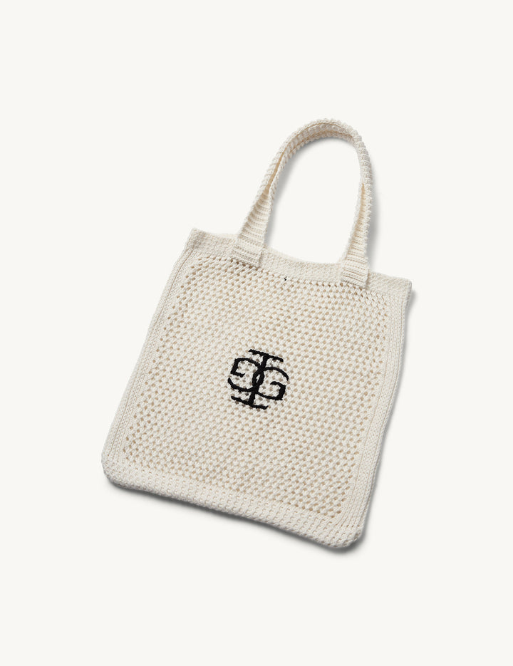 St. Tropez Crochet Logo Bag Cream OS / Cream
