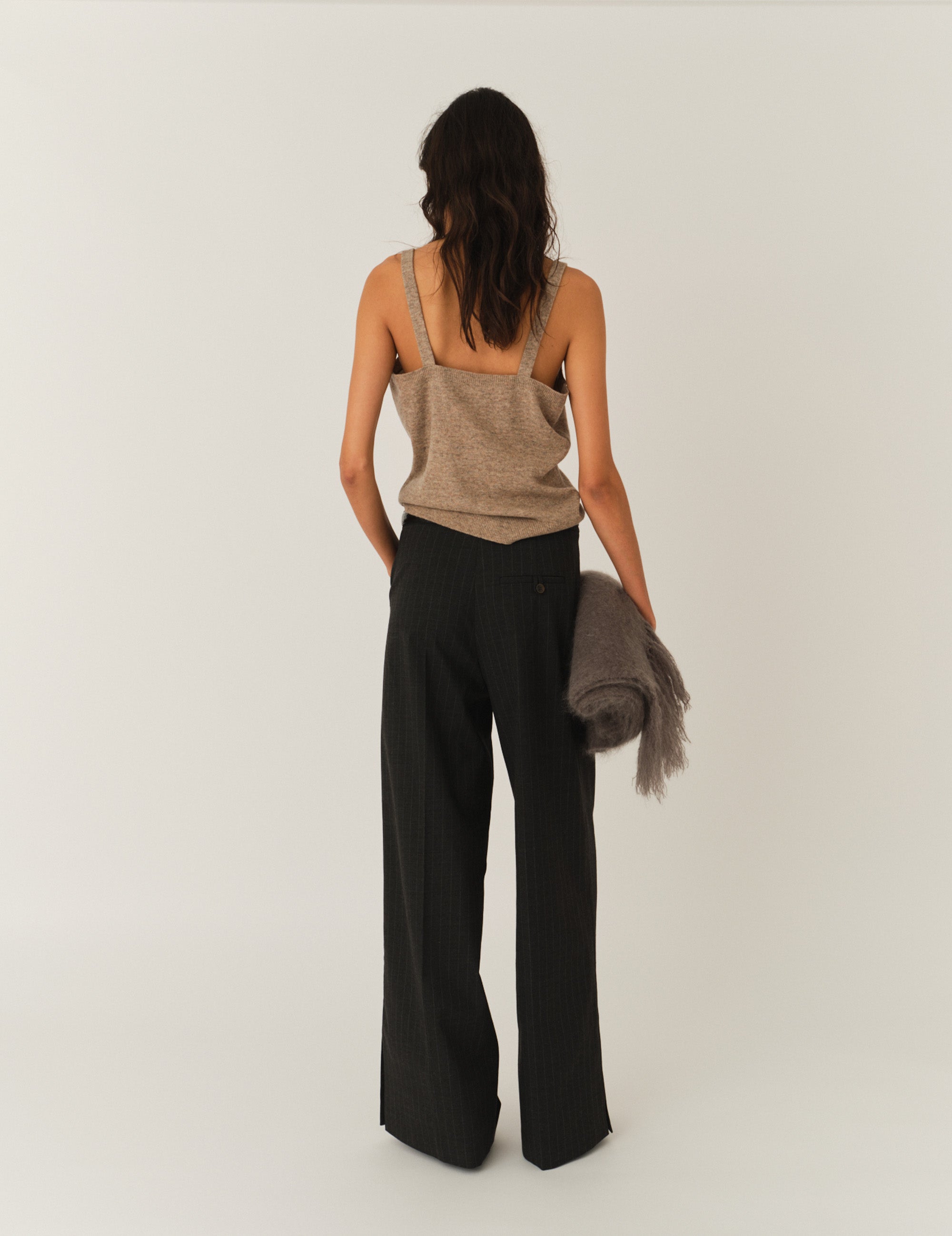 Como Bustier Top Beige Melange 6 / Beige Melange