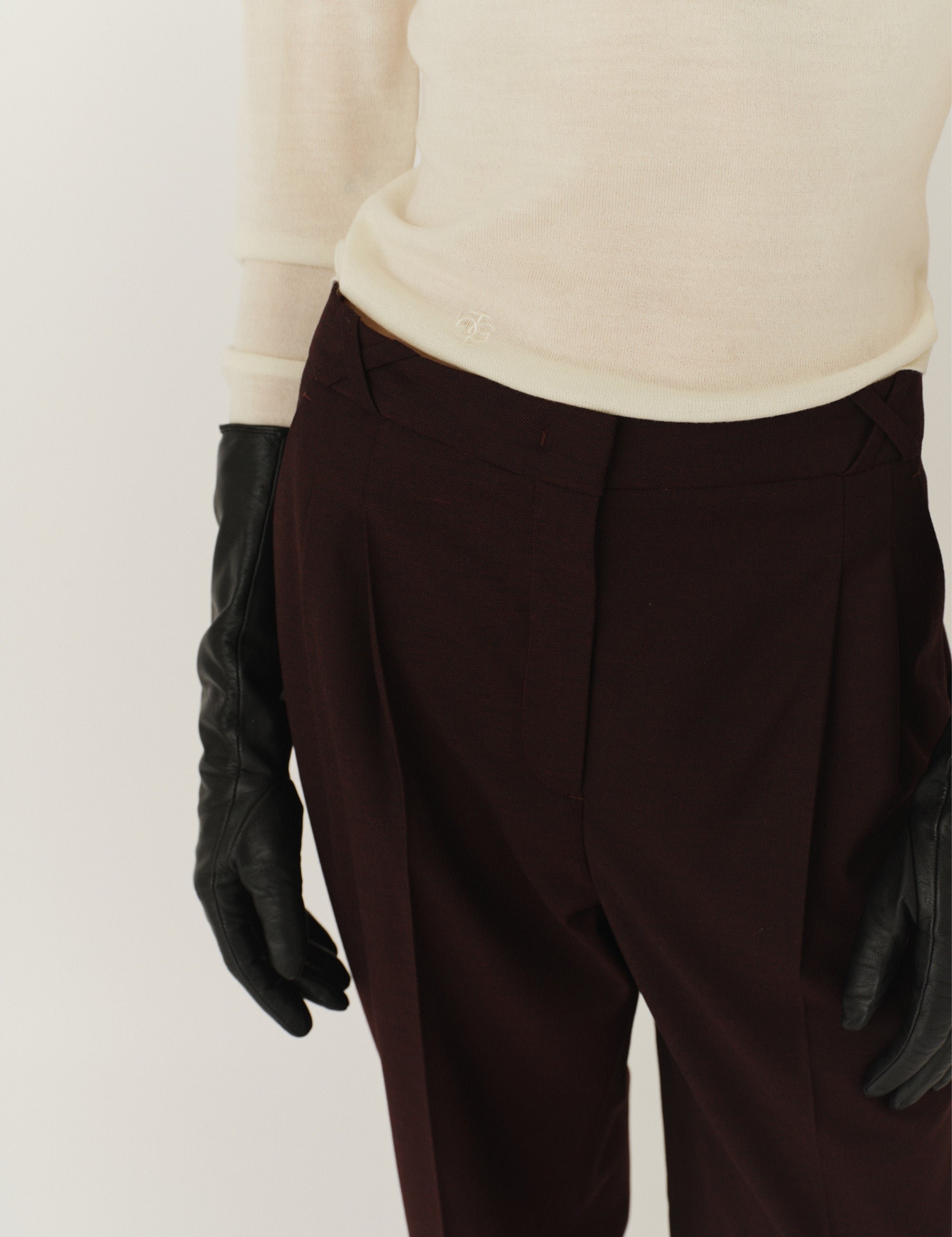 Necchi Pants Burgundy 6 / Burgundy