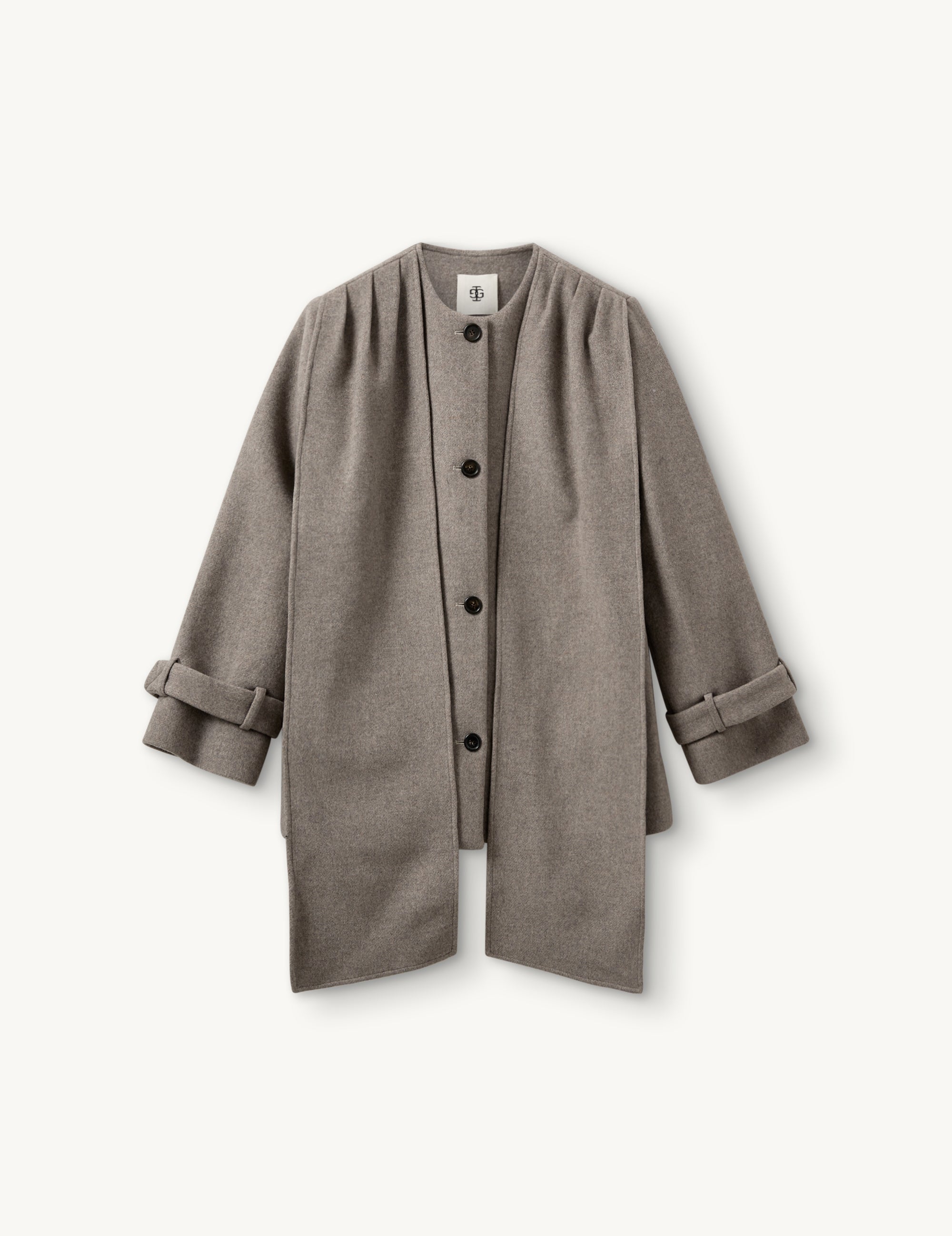 Clooney Coat Cardi Beige Melange 6 / Beige Melange