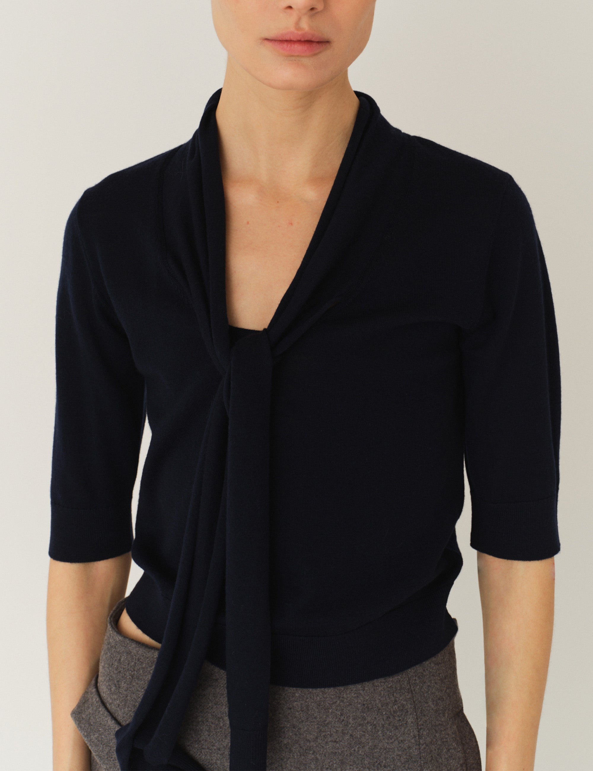 Bergen Scarf Knit Navy 6 / Navy