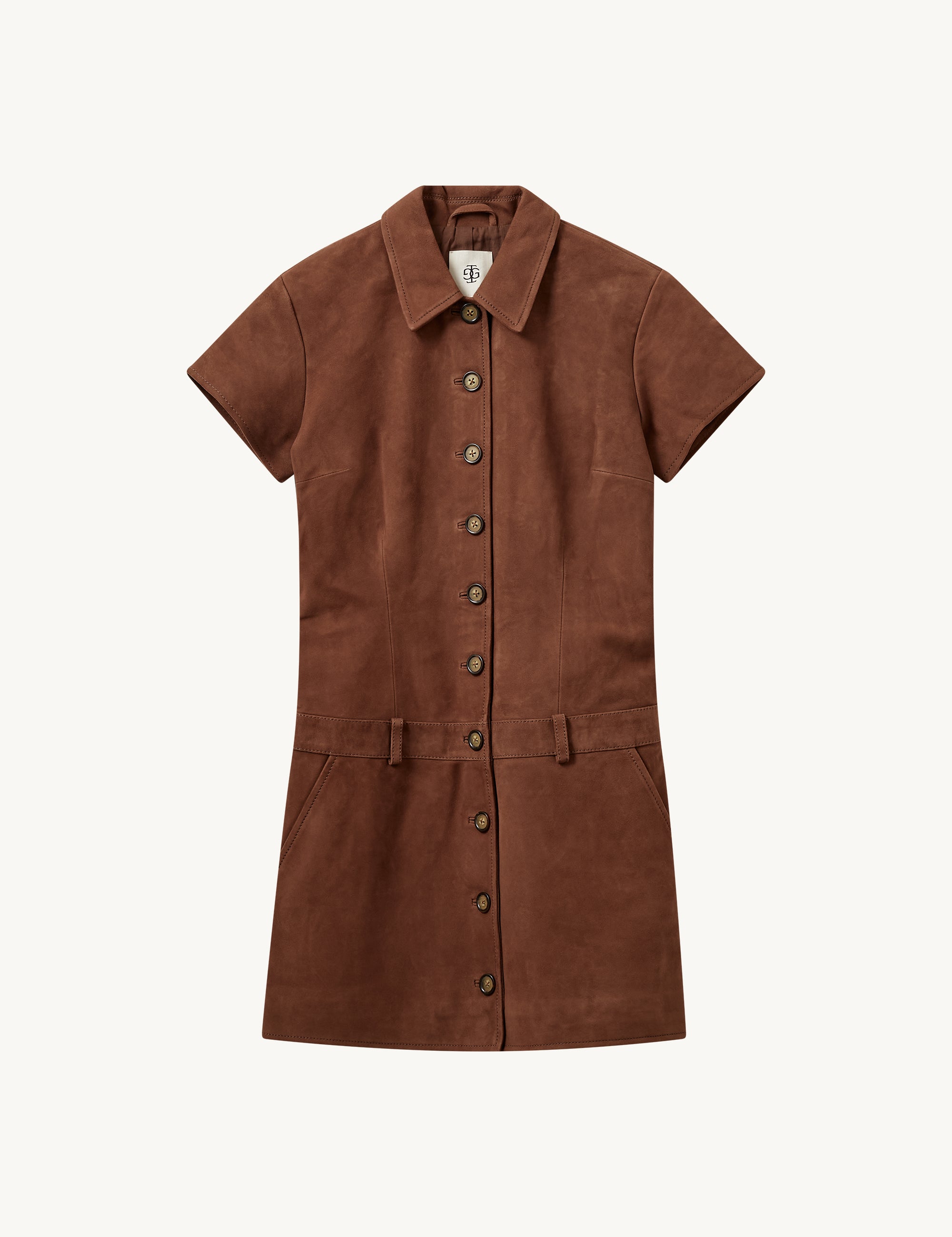 Suede Mini Dress Acorn 4 / Acorn