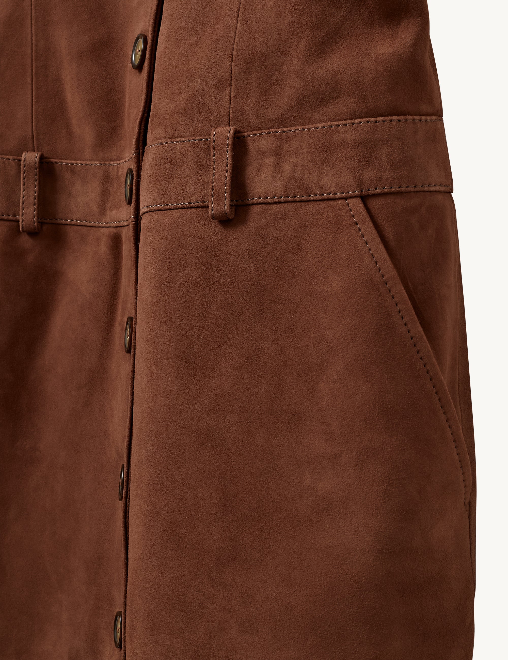 Suede Mini Dress Acorn 4 / Acorn