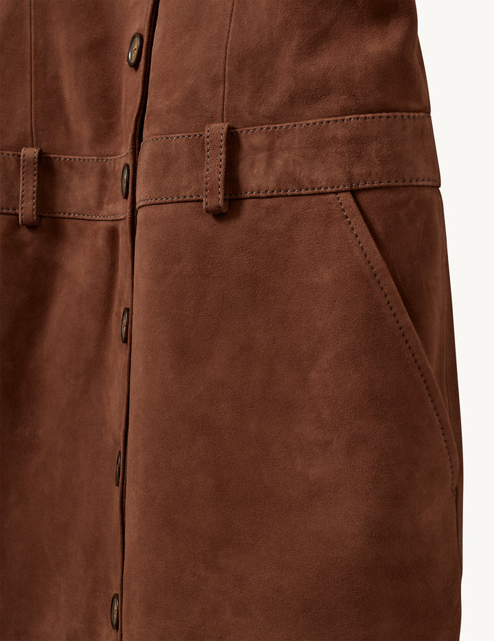 Suede Mini Dress Acorn 4 / Acorn