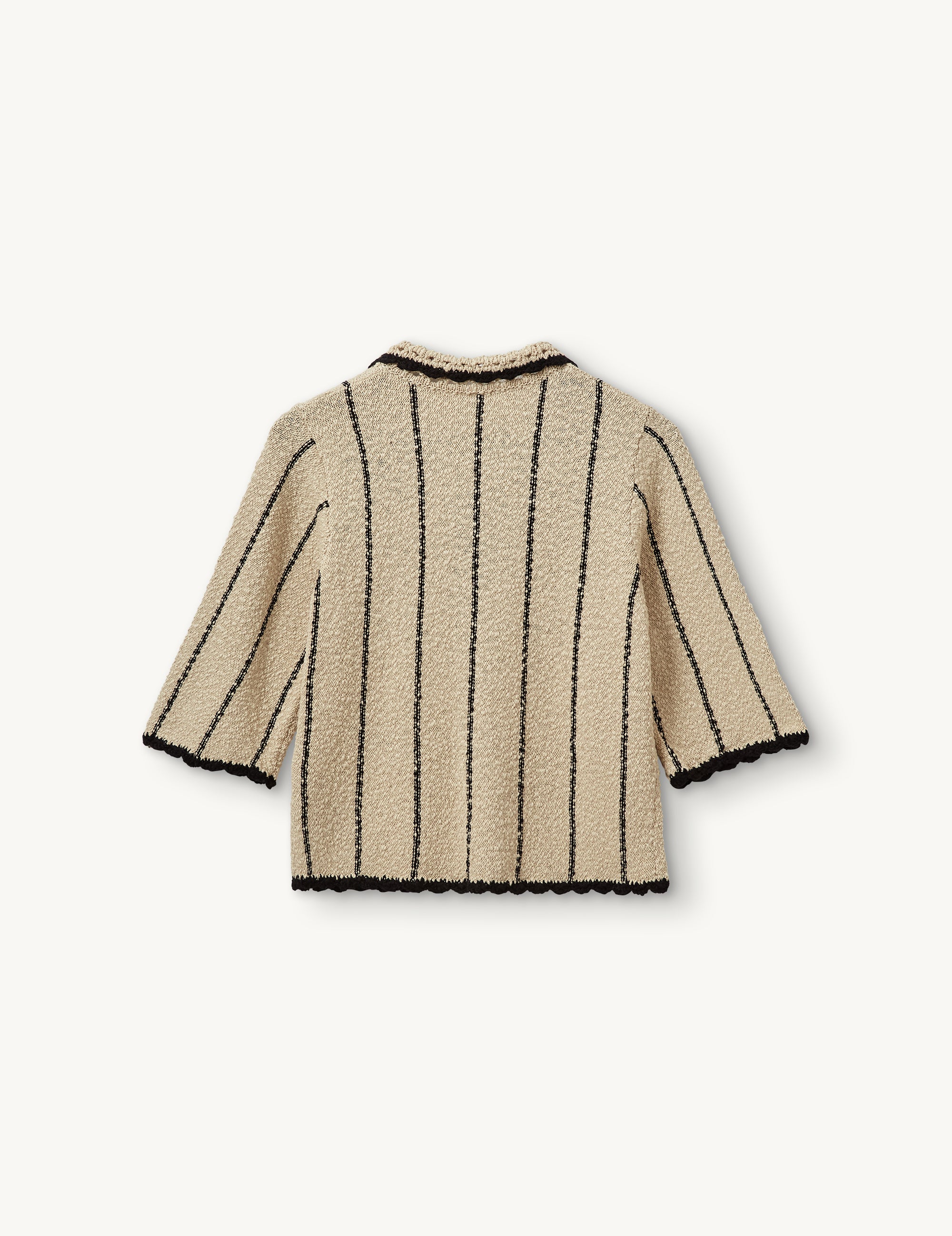 April Polo Print 4 / Trench/black stripes