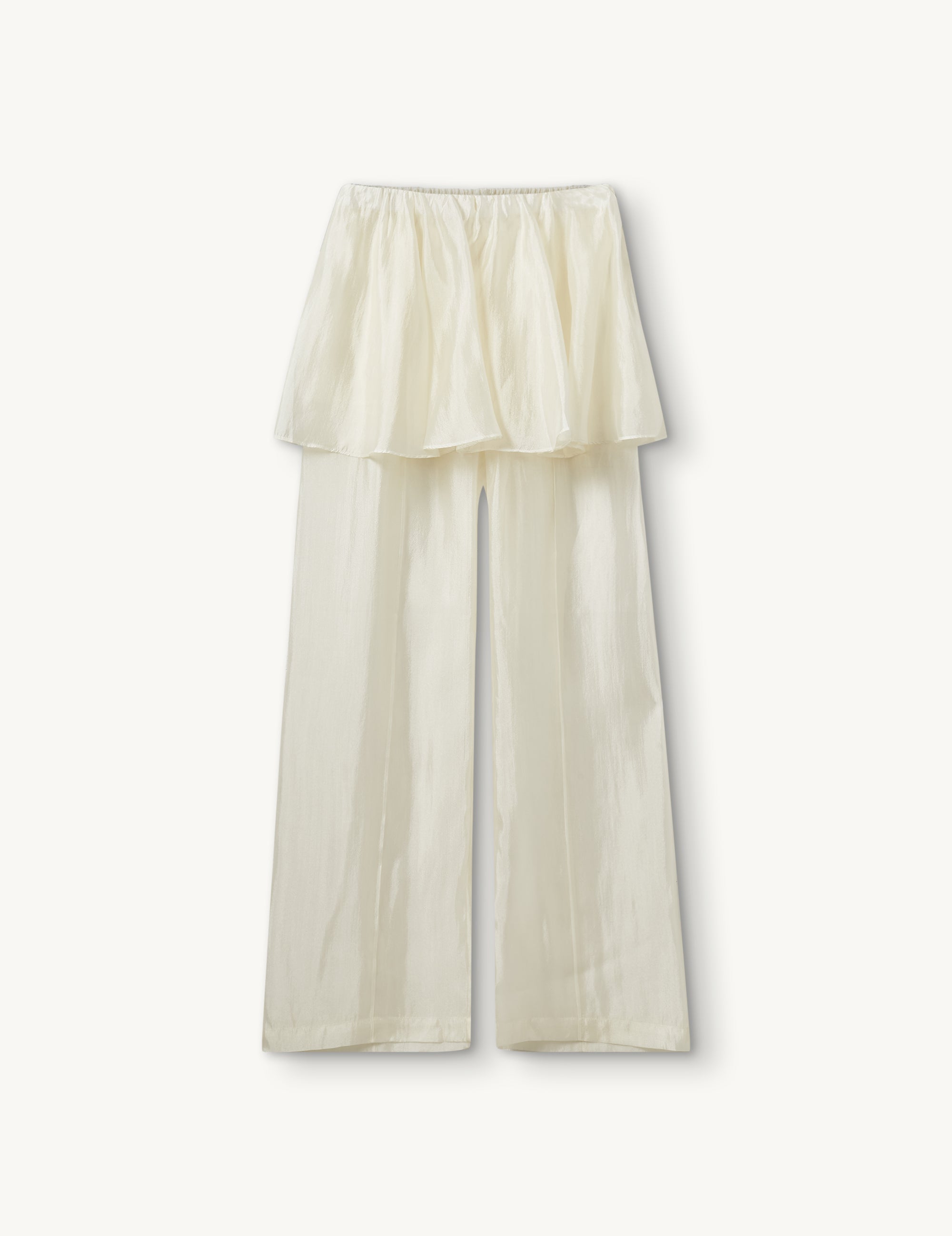 Gilian Peplum Pants Cream 4 / Cream
