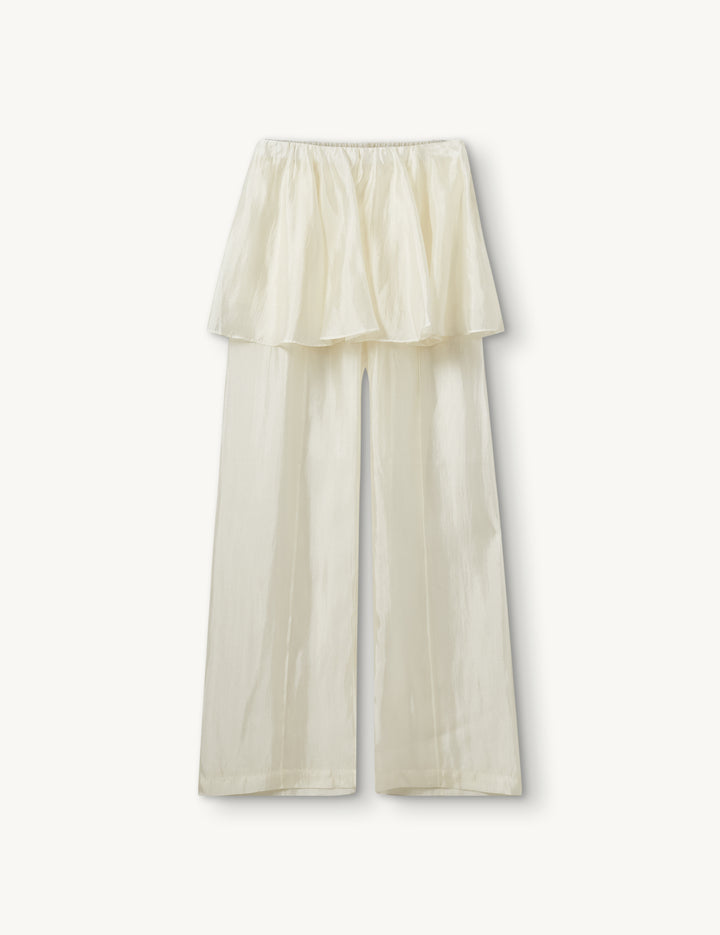 Gilian Peplum Pants Cream 4 / Cream