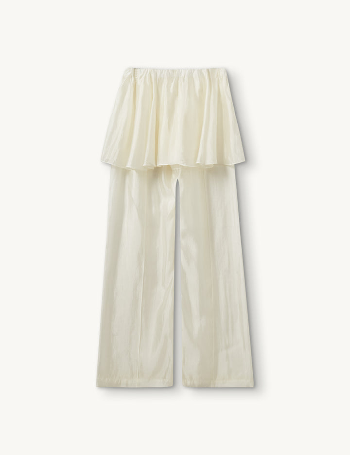 Gilian Peplum Pants Cream 4 / Cream