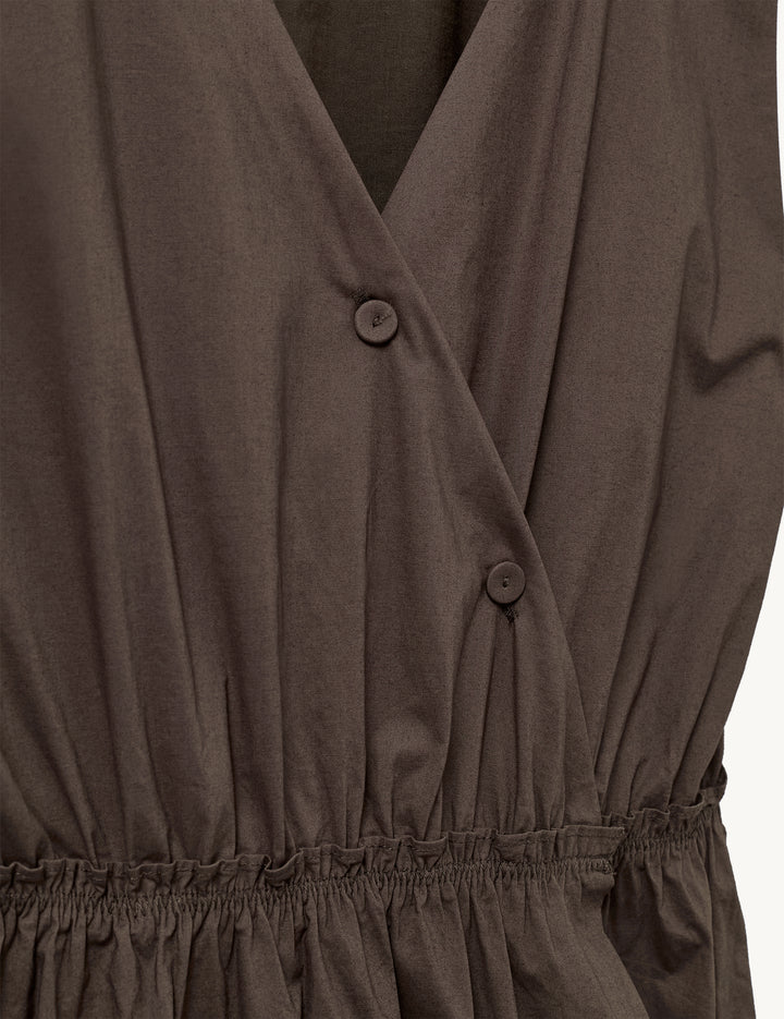 Cyprus Back Gown Chocolate 4 / Chocolate