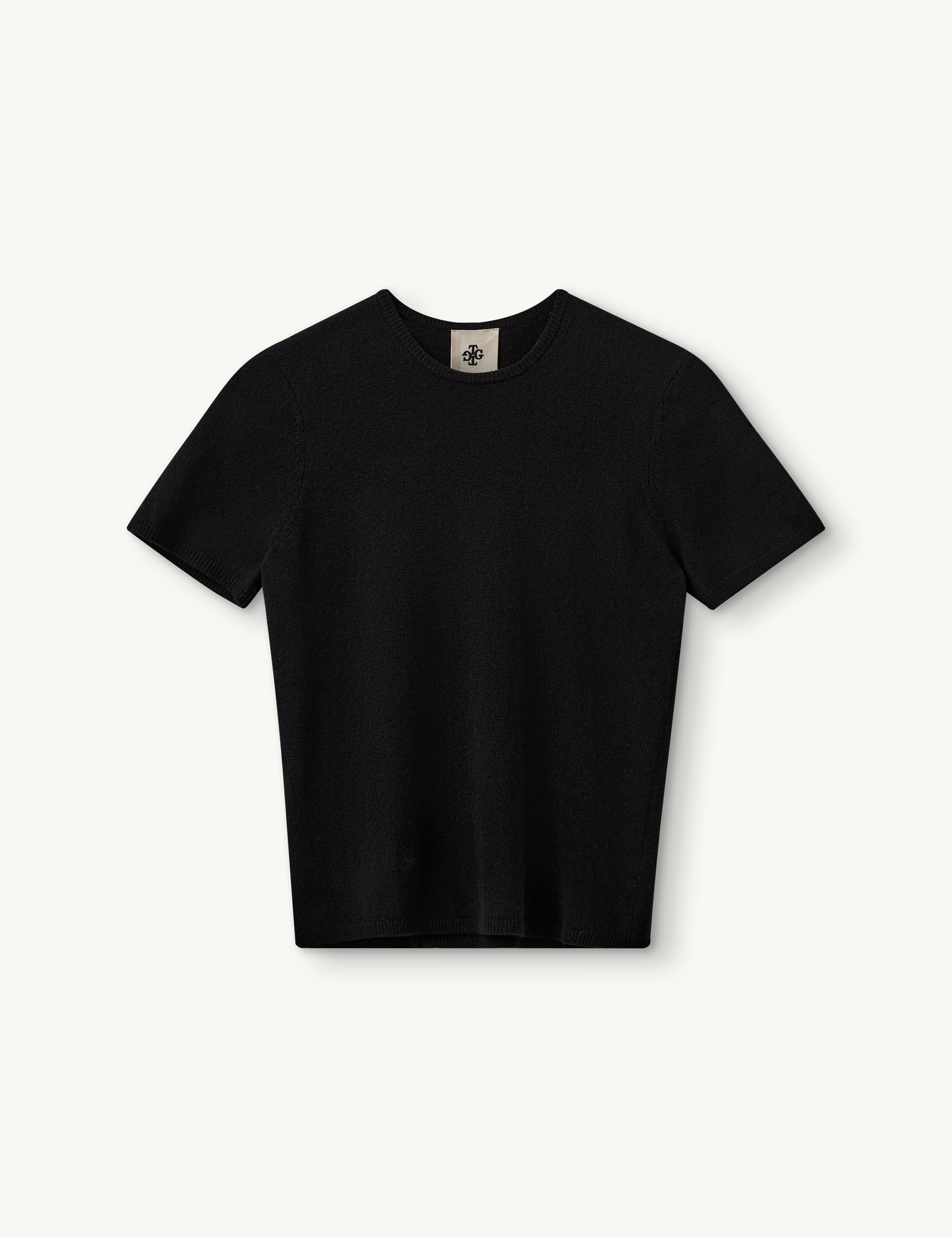 Como Knit Tee Black