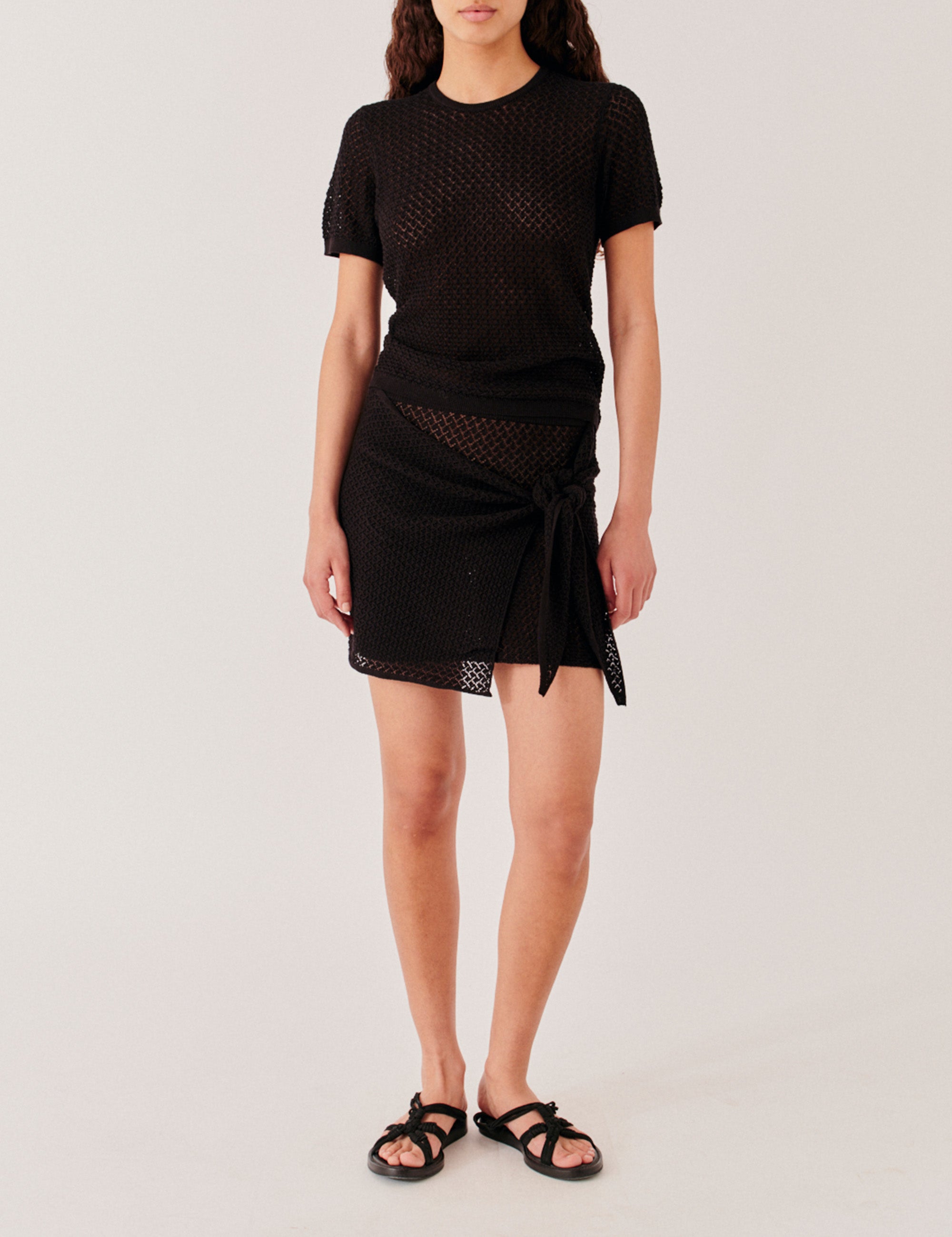 Tanzania Wrap Skirt Black