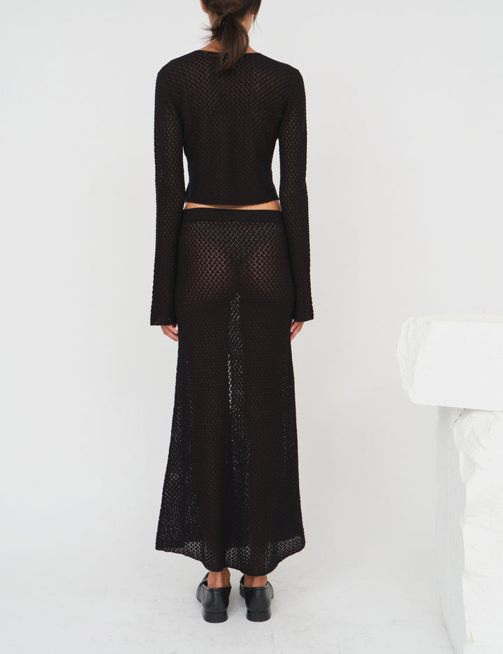 Tanzania Long Skirt Black 6 / Black