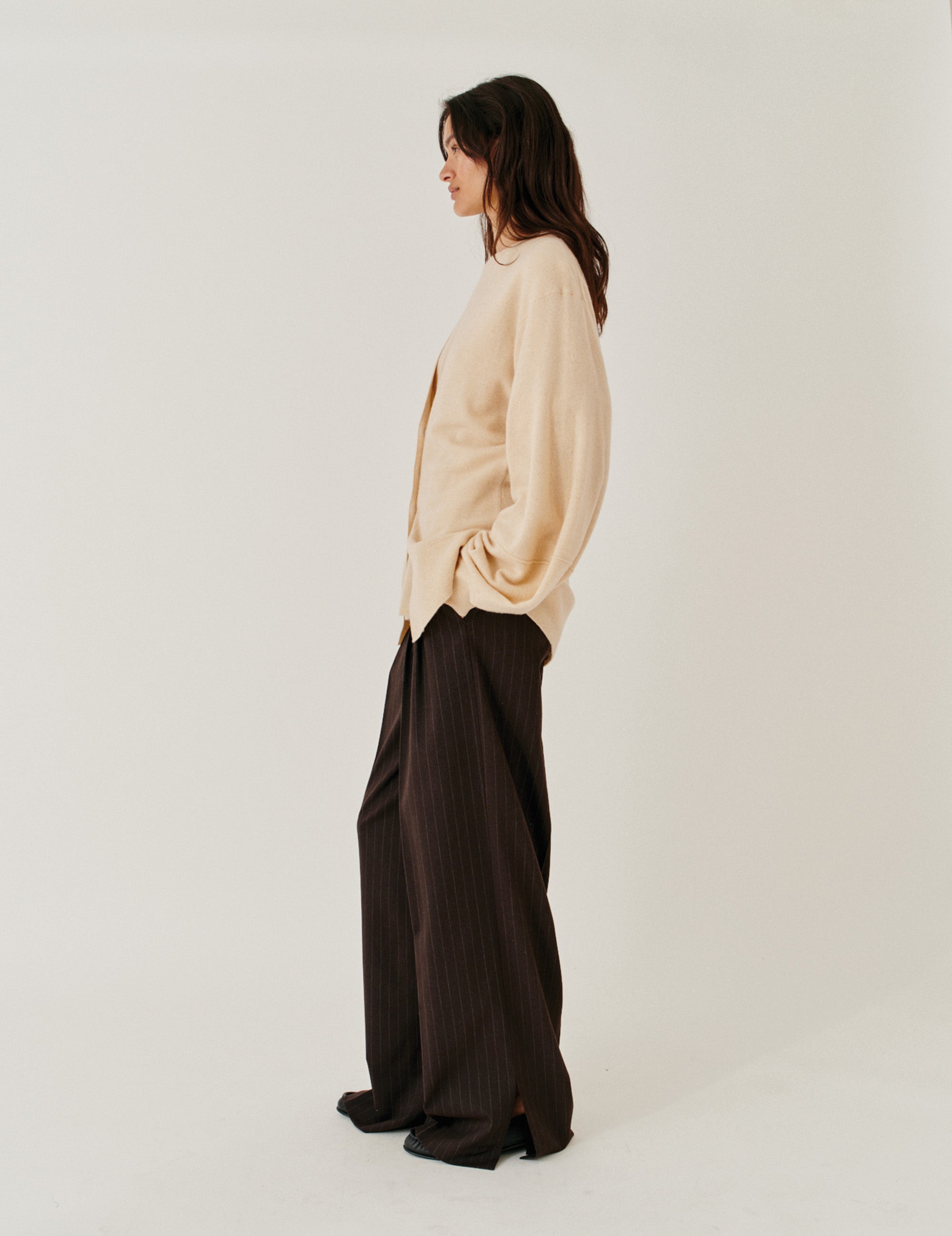Como Sleeve Cardigan Macadamia 4 / Macadamia