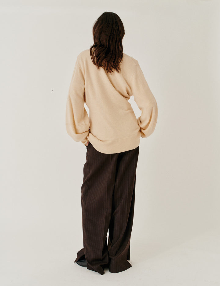 Como Sleeve Cardigan Macadamia 4 / Macadamia