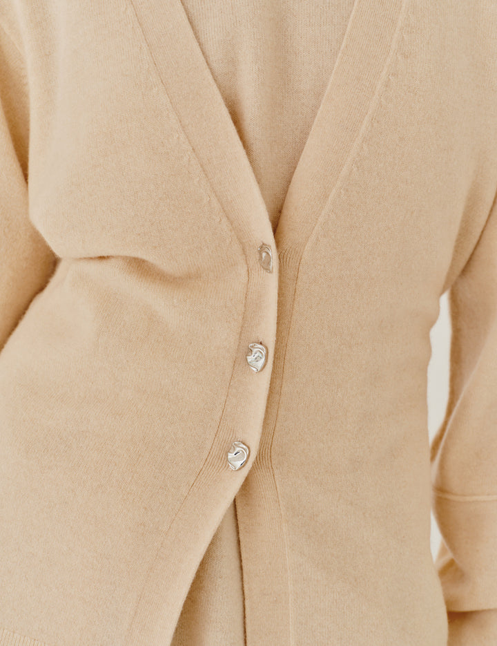 Como Sleeve Cardigan Macadamia 4 / Macadamia