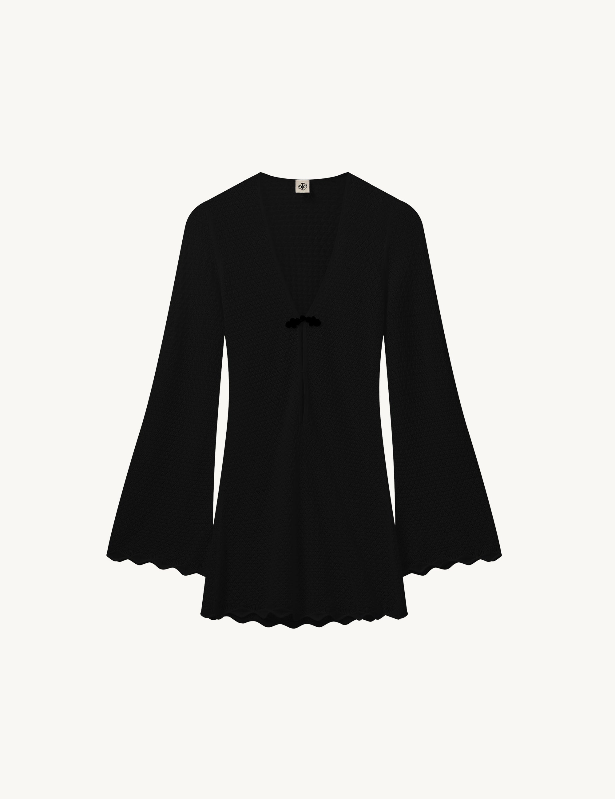 【関税込み】The Garment ブラック Tanzania ミニワンピース Tanzania Short Dress Black