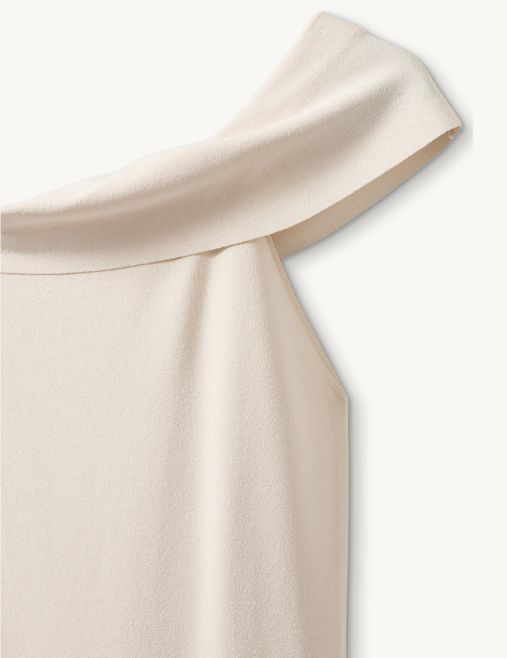Madison Off-Shoulder Dress Ecru 6 / Ecru