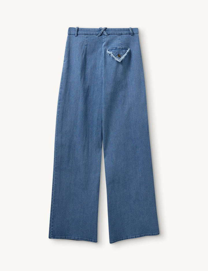 Merci Wide Pants Medium Blue 6 / Medium Blue