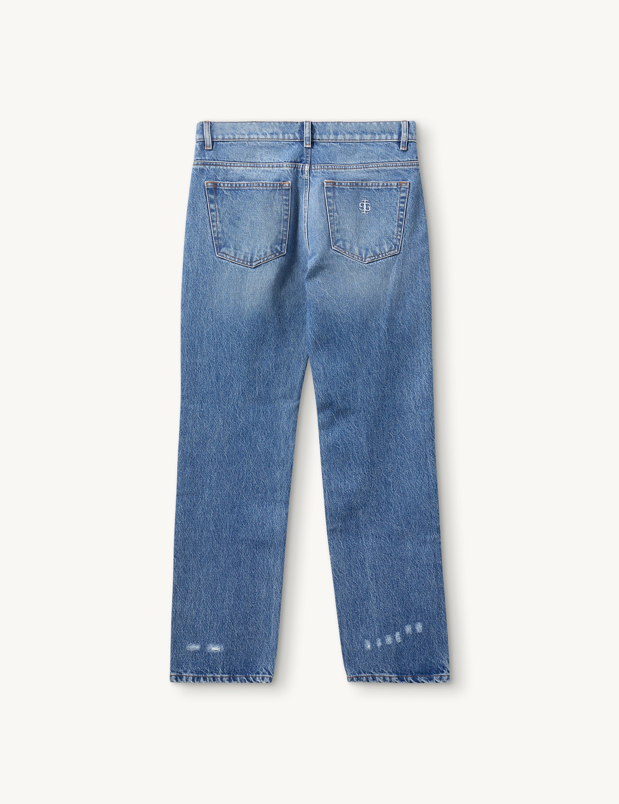 Darcy Distressed Jeans Washed Blue