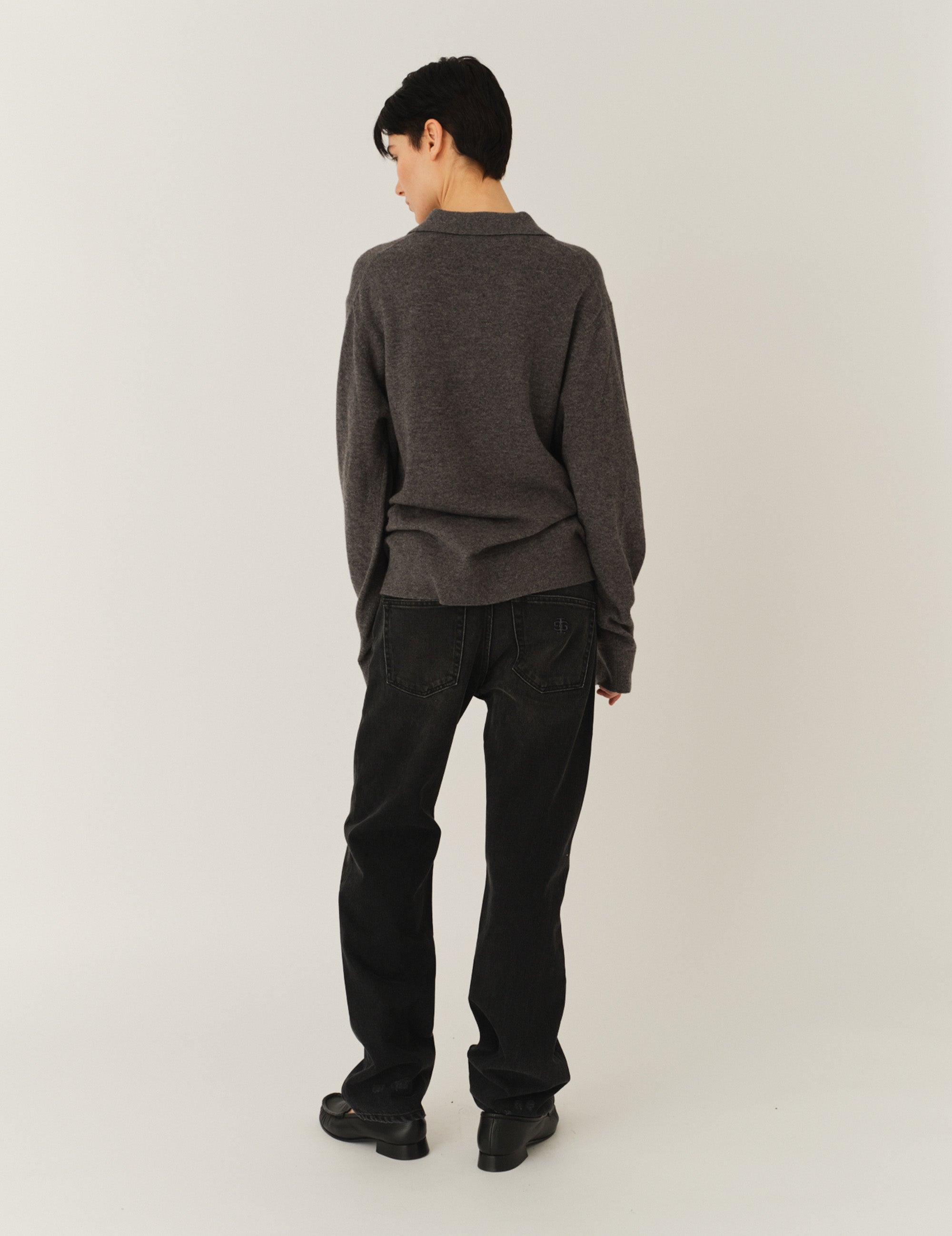 Darcy Distressed Jeans Washed Black Denim 25 / Washed Black Denim
