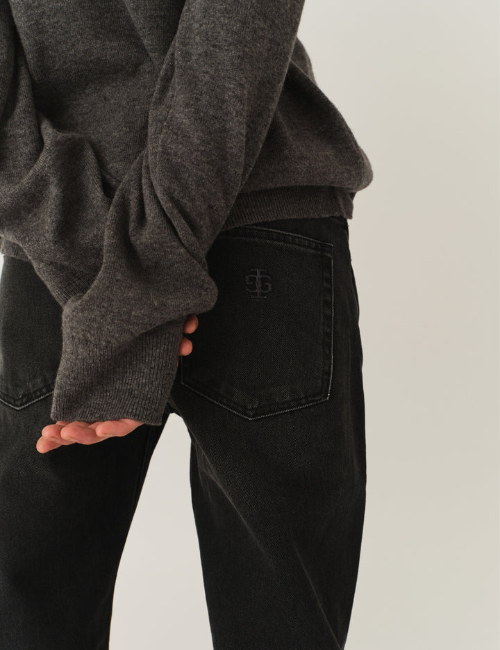 Darcy Distressed Jeans Washed Black Denim 25 / Washed Black Denim