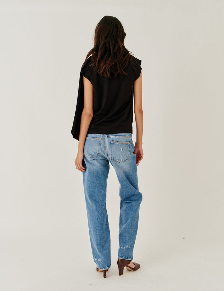 Scarf Tee Black 6 / Black