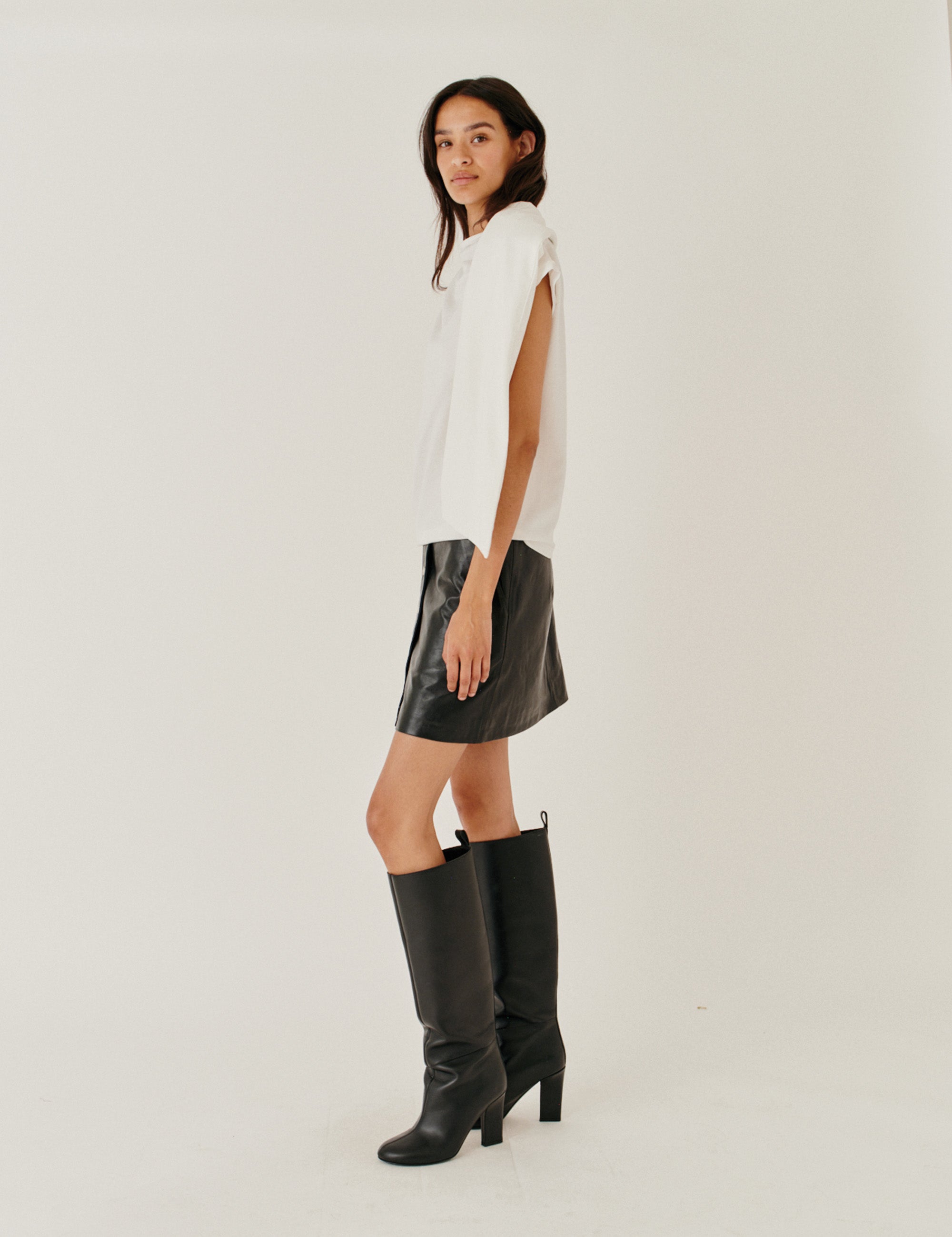 Scarf Tee Cream 4 / Cream