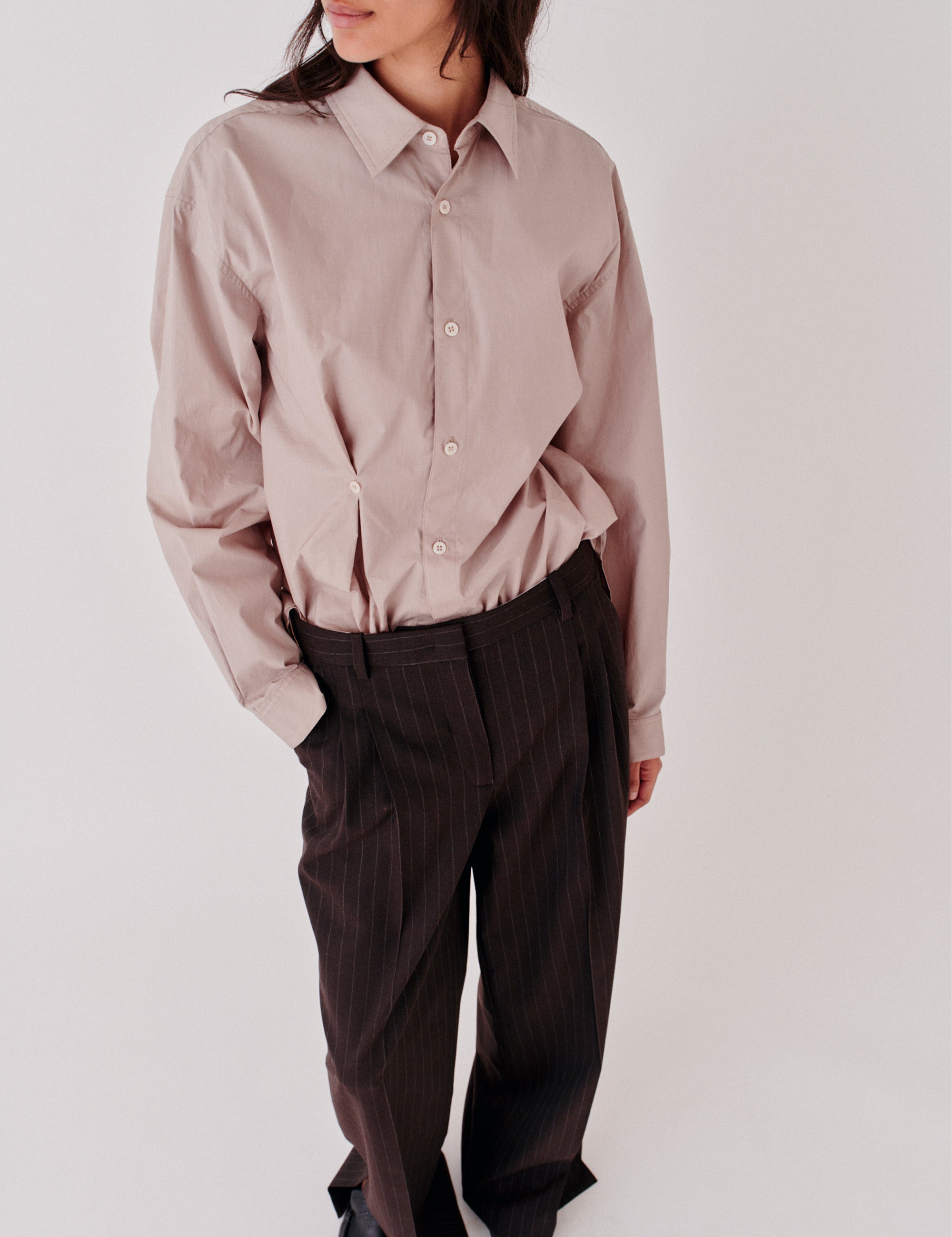 Cyprus Button Shirt Truffle