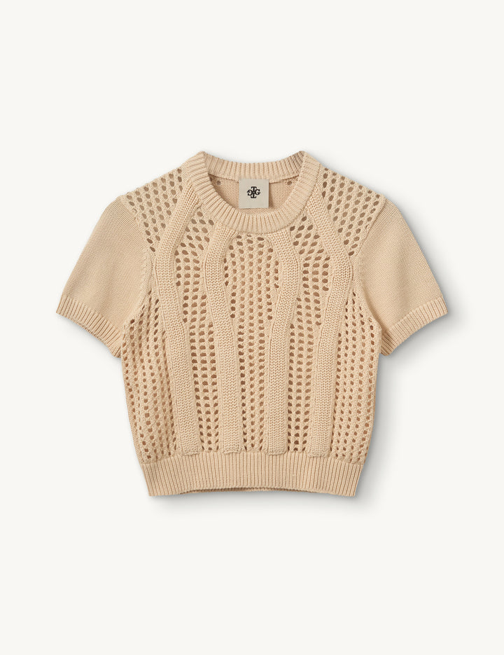 Tomorrow Knit Tee Bone 6 / Bone