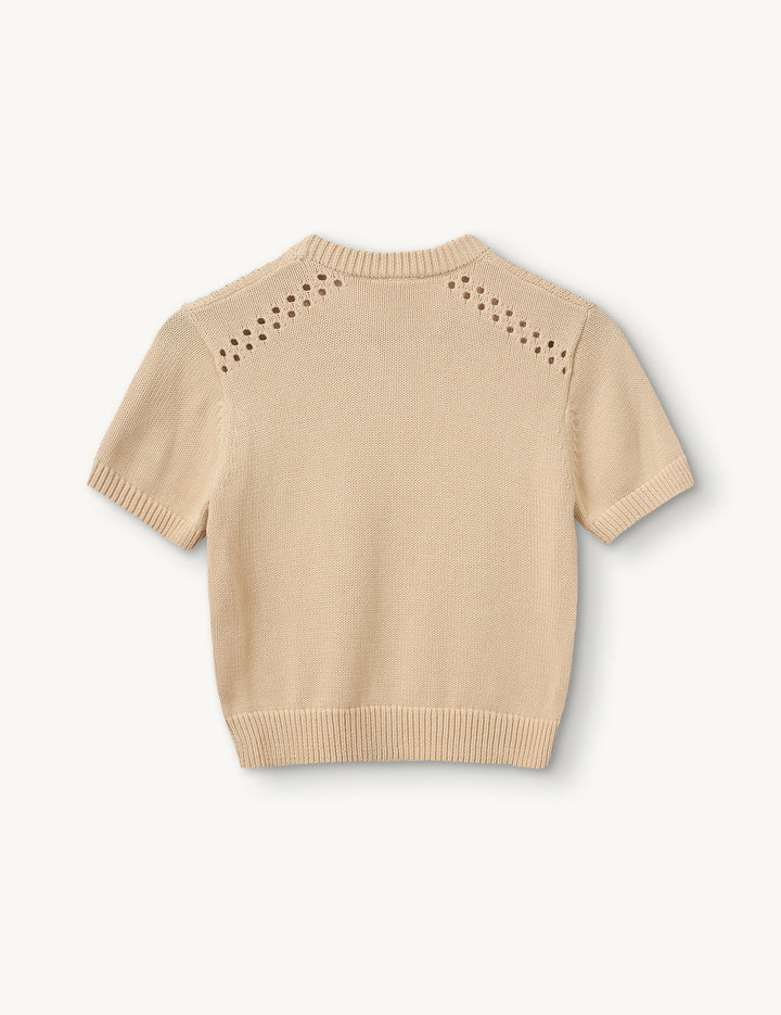 Tomorrow Knit Tee Bone 6 / Bone